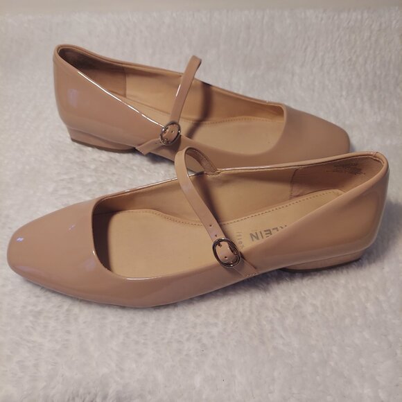 Anne Klein Nude Mary Jane Pumps | Square Toe Block Heel Shoes | Women’s Size 9.5 - Picture 6 of 9